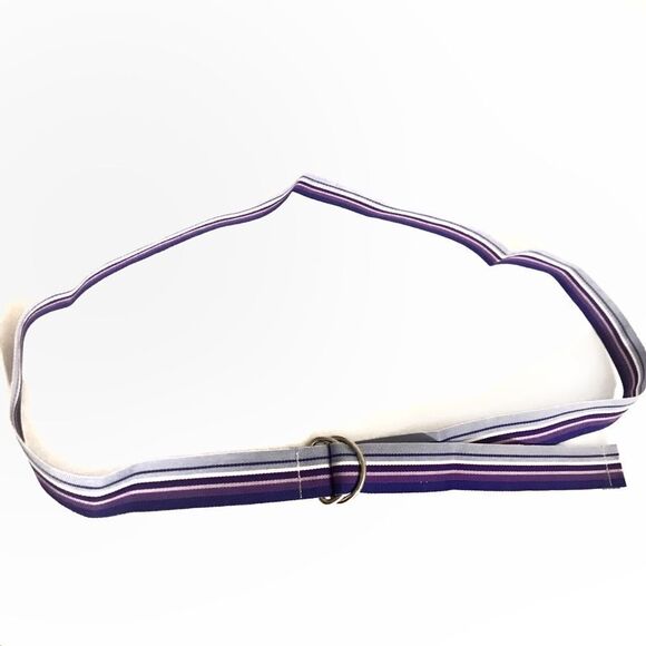 Ribbon loop belt, simple Simple blue and purple pattern Handmade - Picture 2 of 2